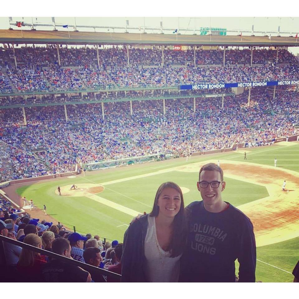 Jumping on the Cubs bandwagon in Chicago, IL.
