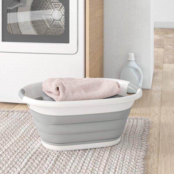 Collapsible Plastic Oval Laundry Basket
