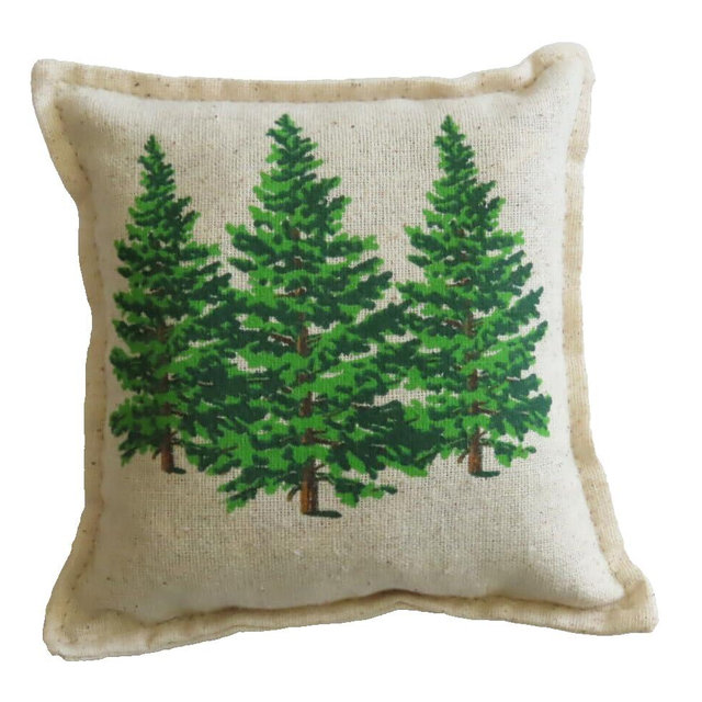 Balsam Fir Filled Pillow Sachet 6x6 Christmas Pine Trees Paines USA Maine Made