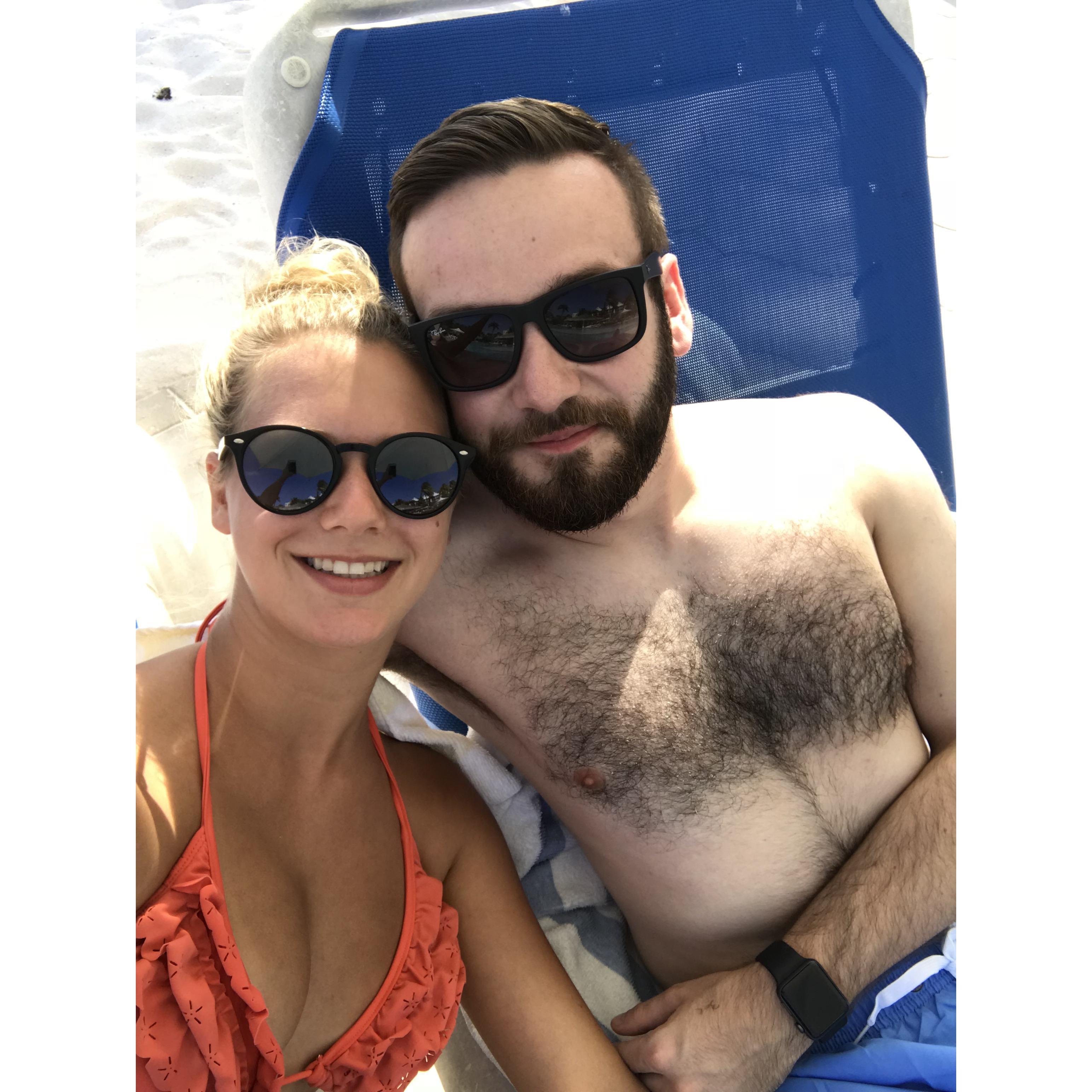 Our first official "outing" together ashore in Oranjestad, Aruba.