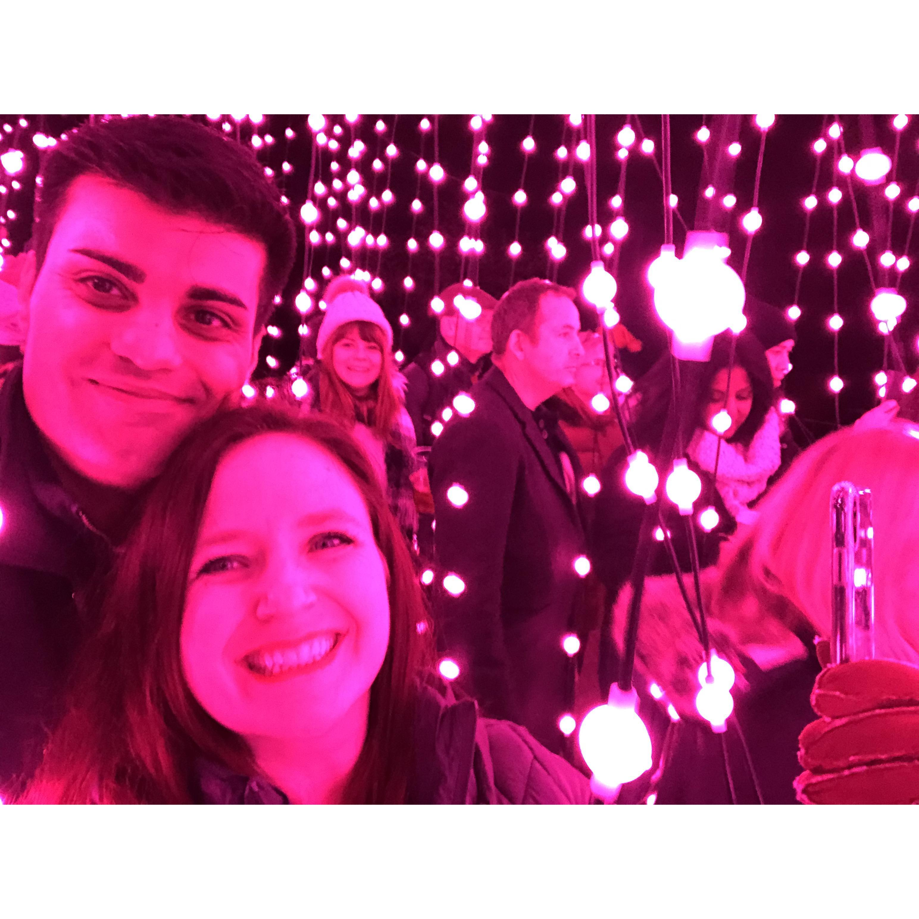 We love Christmas-light events. This one is the best one, Christmas at Kew.