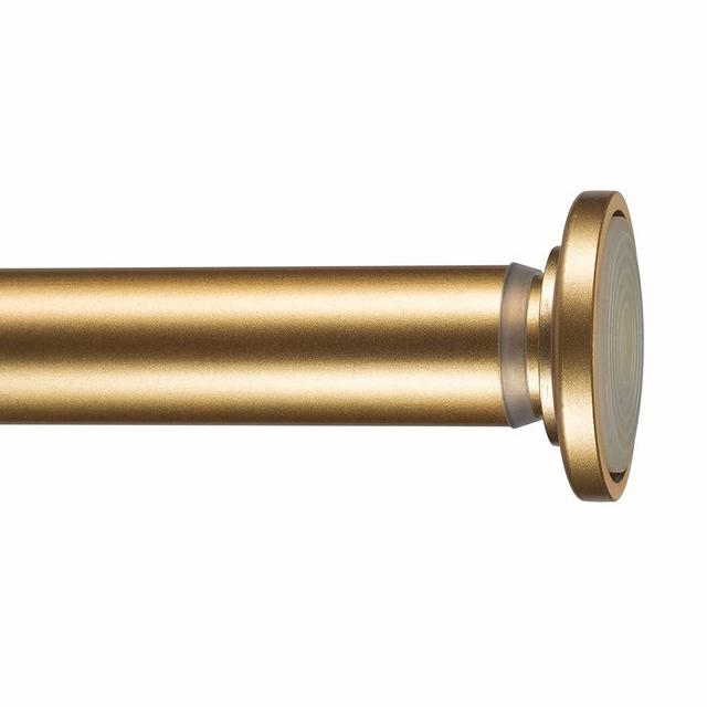 Home Details Adjustable Tension Curtain Rod, 24"-42", Satin Gold