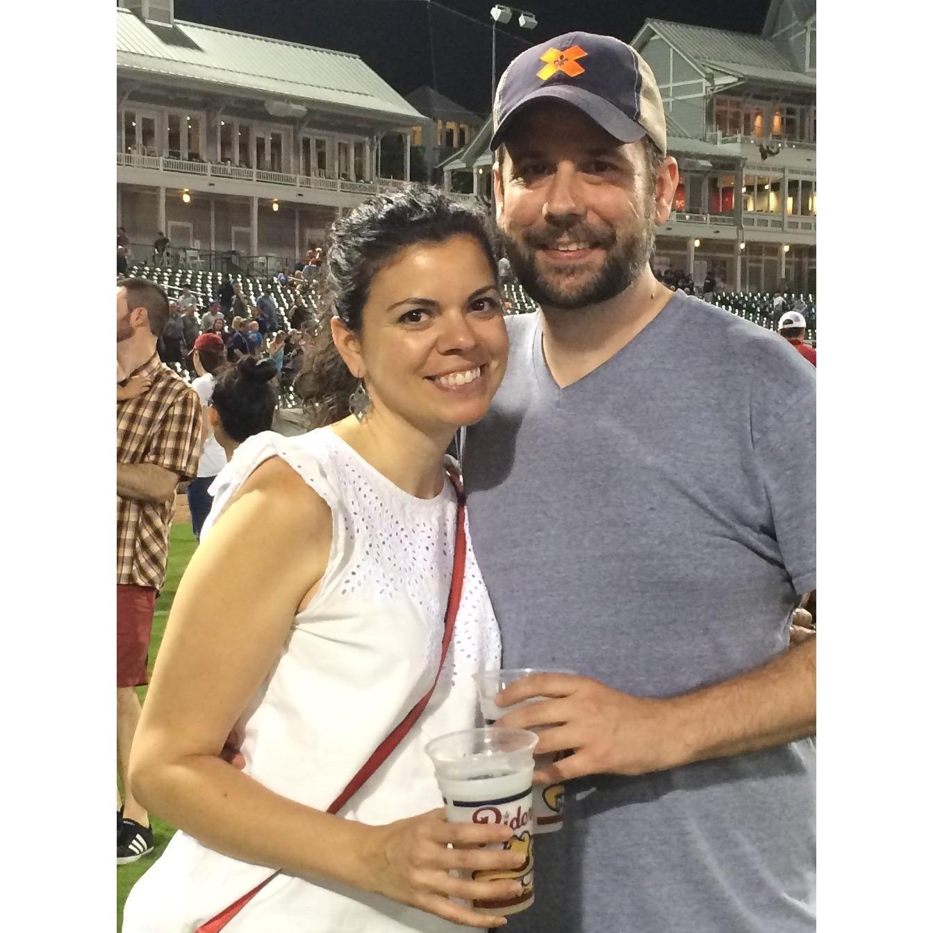 Night at the ballpark in Frisco