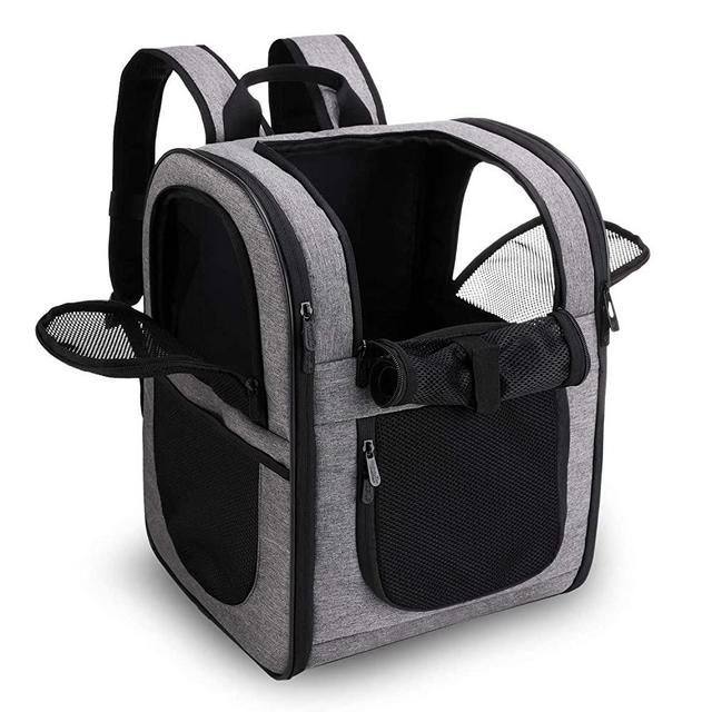 apollo walker Pet Carrier Backpack for Large/Small Cats and Dogs, Puppies, Safety Features and Cushion Back Support for Travel, Hiking, Outdoor Use