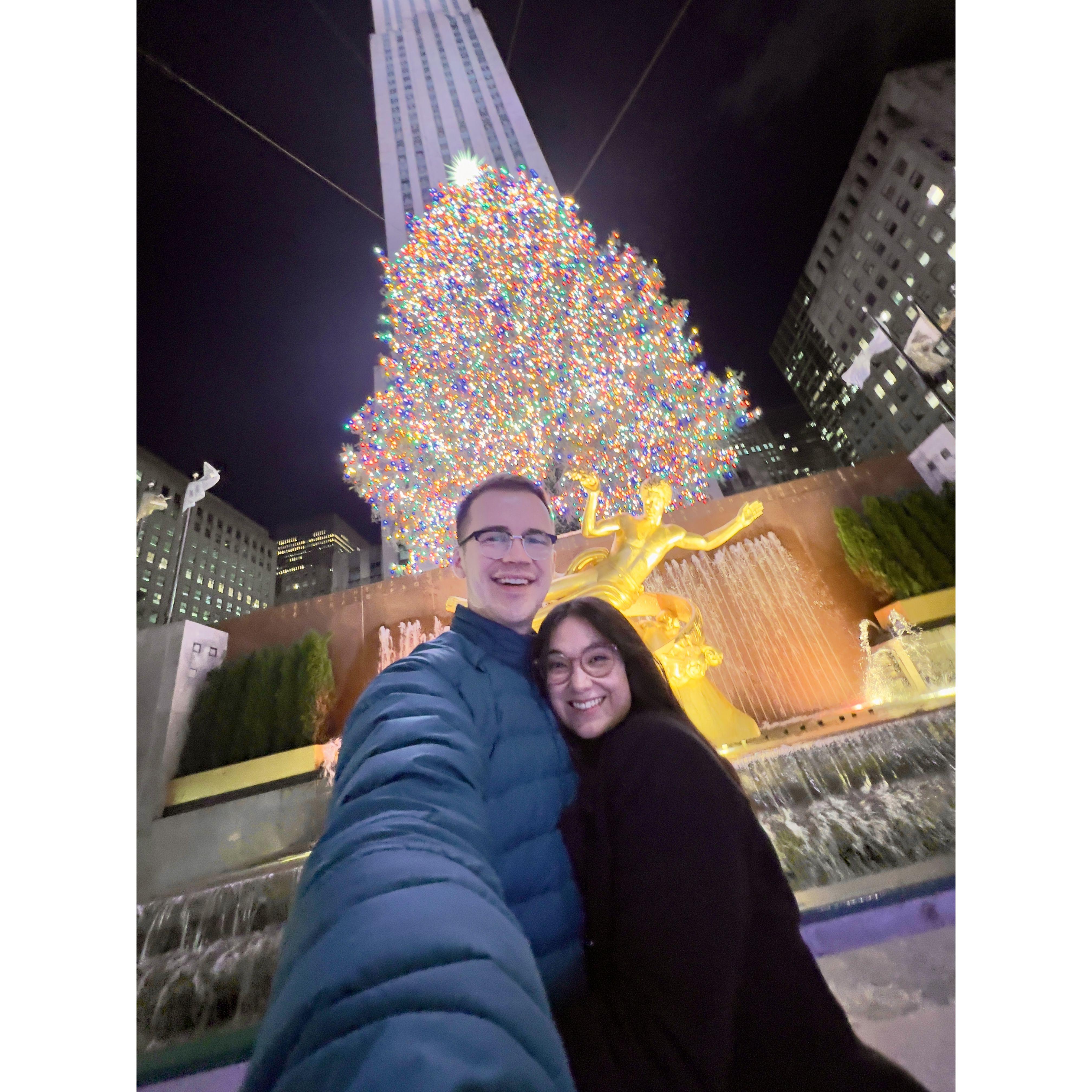 Ice skating at Rockefeller Center in December 2023!