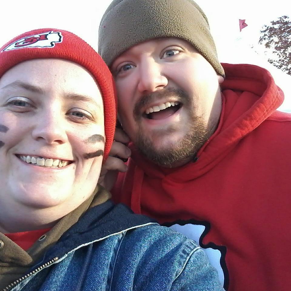 Our first Chiefs game for his birthday! 2017