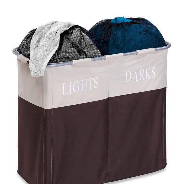 Honey-Can-DoDual Compartment Light/Dark Hamper
