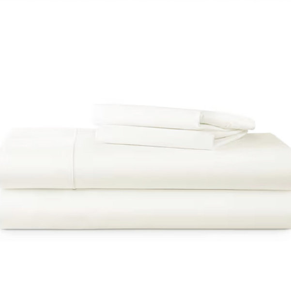 Wrinkle Guard 400TC Cotton King Sheet Set - Ivory
