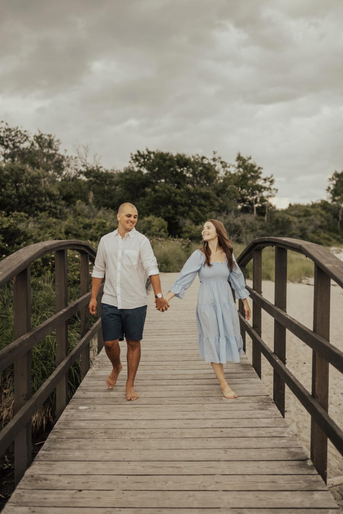Our engagement photo shoot at Kettle Cove