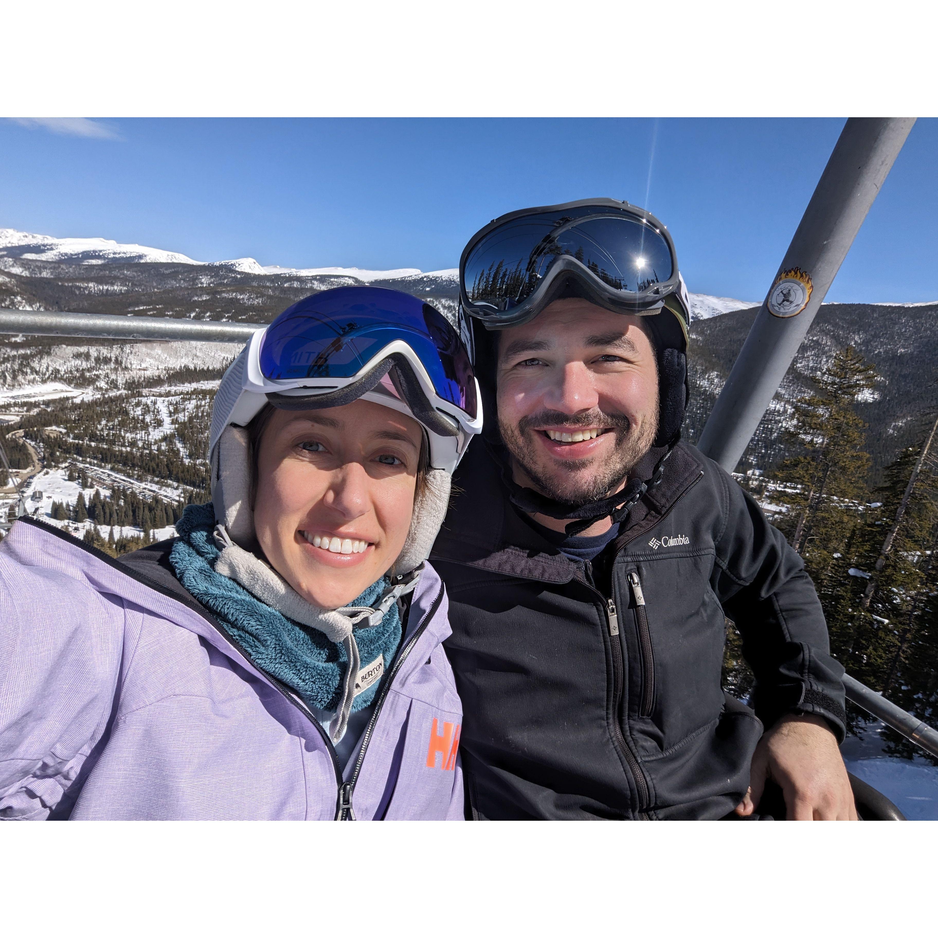 A blue bird kinda ski day!