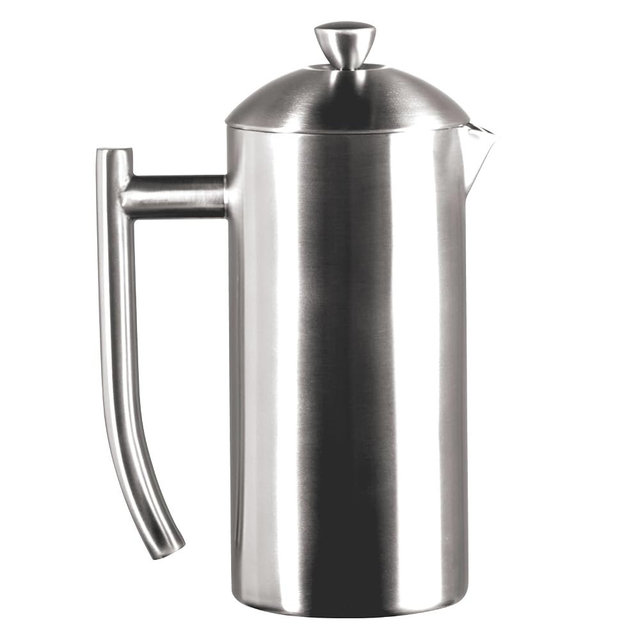 Frieling Double-Wall Stainless Steel Coffee Press - 17 oz - Insulated French Press Coffee Maker for Camping & Travel - Non Plastic Design