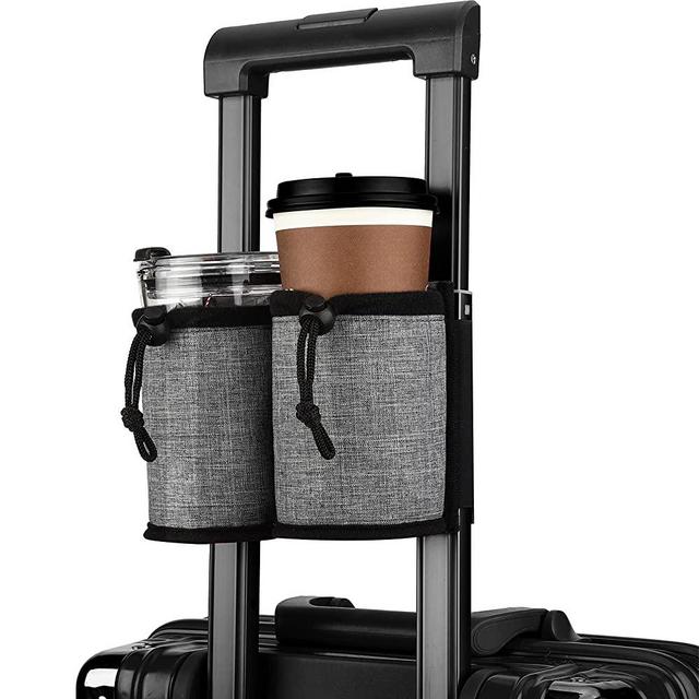 Luggage Cup Holder Travel Cup Holder Luggage Cup Holder Attachment Drinks Carrier for Drink Beverages Coffee Mugs