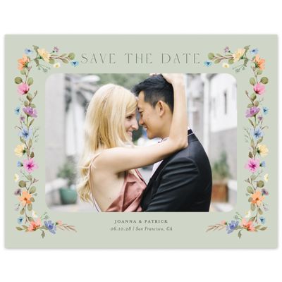 Grassy Sage, Green Wedding Digital Save the Date - Liana Photo