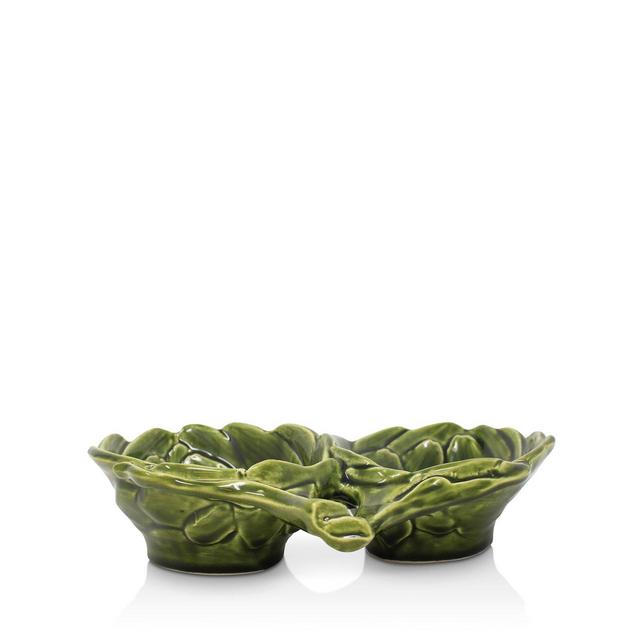 VIETRI Artichokes Figural Two-Part Server