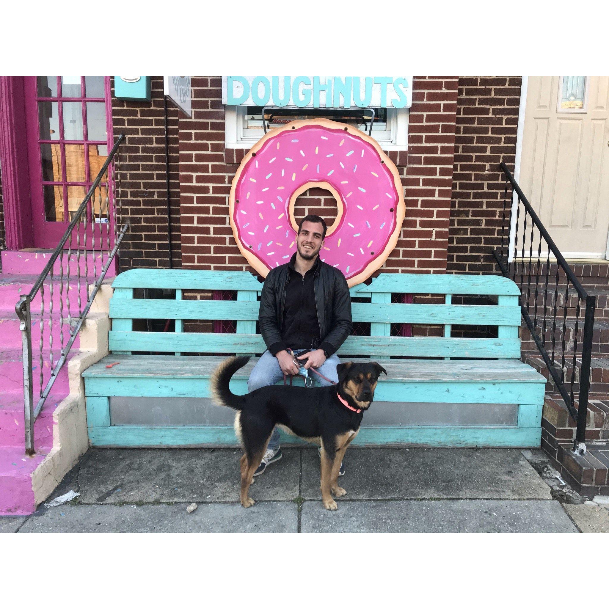 Wanting to provide a realistic first impression, Kat brought Cali on their first date in Baltimore (and most subsequent dates)
