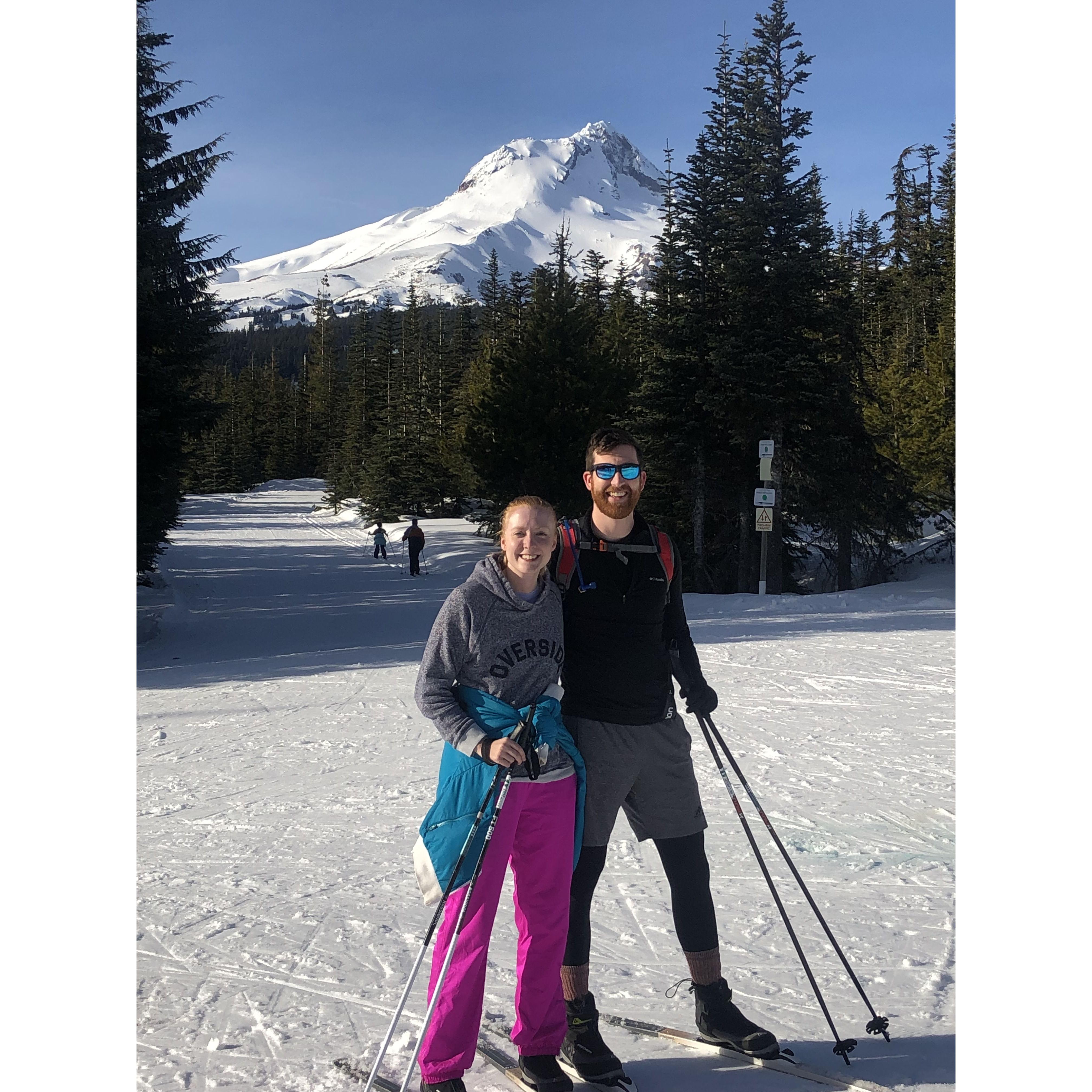 Trying to cross-country ski