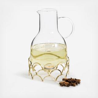 Hot Beverage Carafe with Tealight Warmer