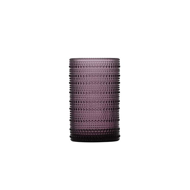 D&V By Fortessa Jupiter Iced Beverage Glass, 13 Ounce, Set of 6 (Purple)