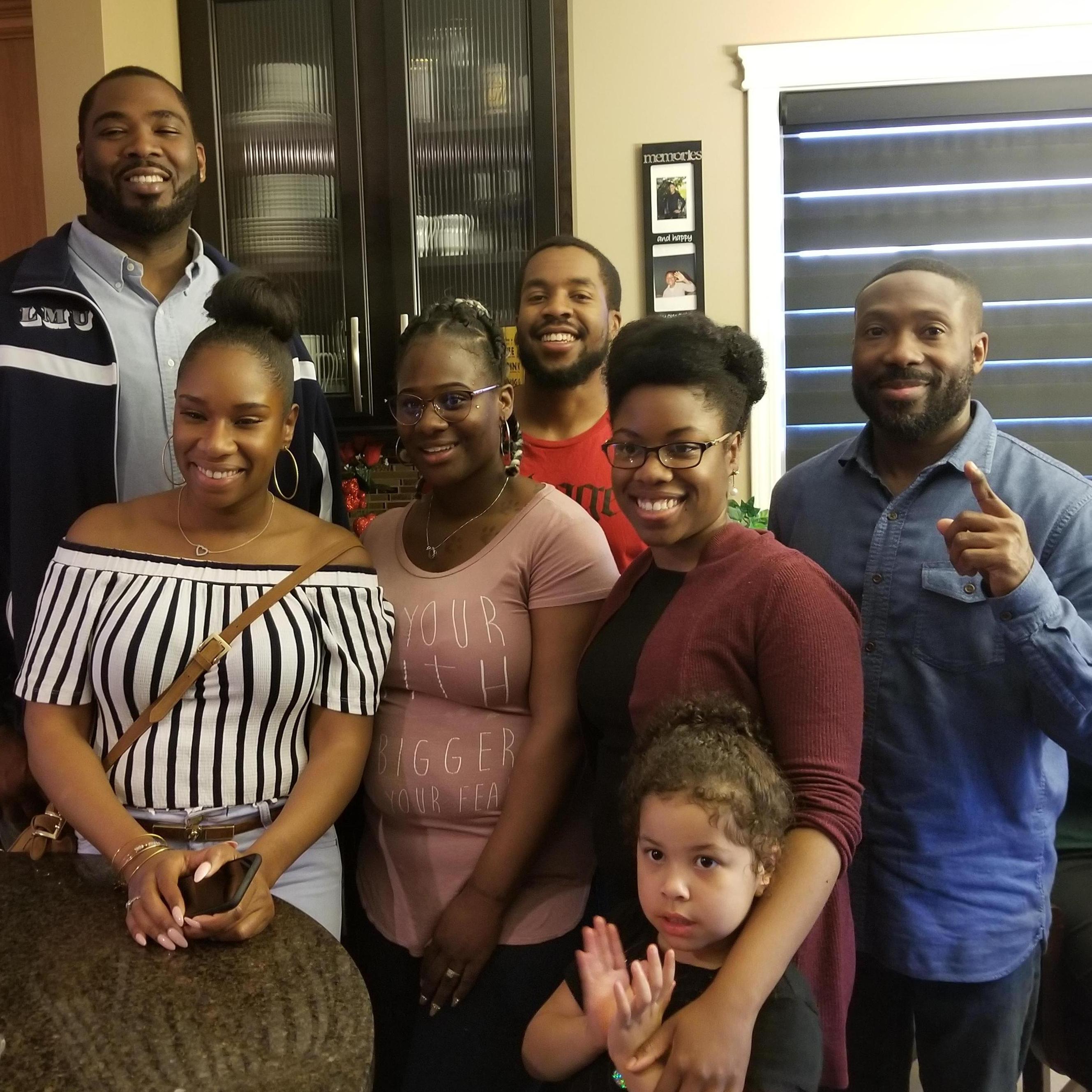 Hanging out with the family