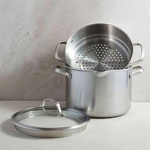Greenpan® Nonstick Venice Stainless Steel Stock Pot with Steamer
