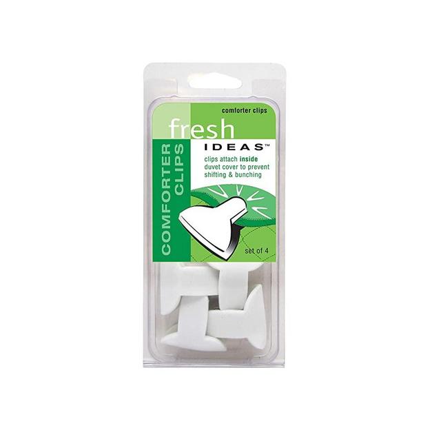 Comforter Cover Clips Padded Duvet Clips – Blanket Fasteners Prevents Comforters from Shifting Inside Duvet Cover, 4 Pack