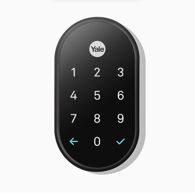 Nest x Yale Lock - Black Suede