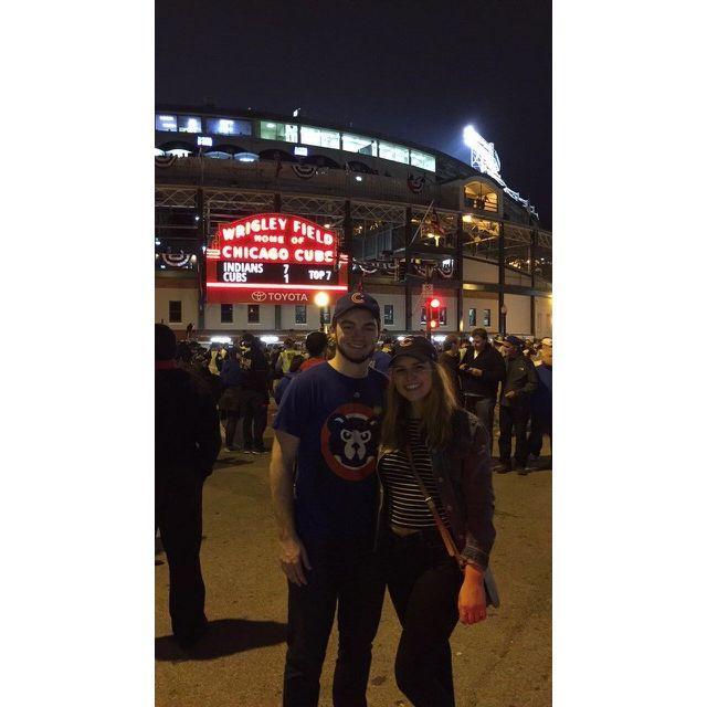 10.29.2016 - Ryan visited Chicago during the Cubs’ World Series run! Our first semester of college was the perfect time for Anna to be living on the North Side!