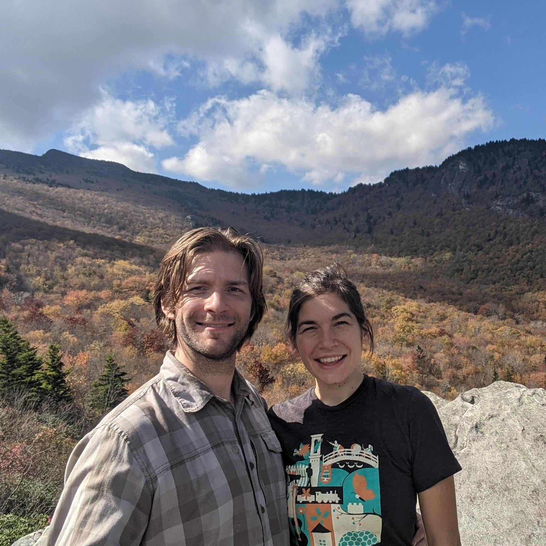 Hiking the blue ridge mountains.