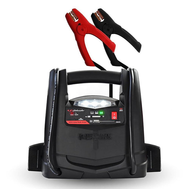 Schumacher Electric Lithium Jump Starter and Portable Power Station, SL1562, 4-in-1, 1200 Amps, 12 Volt, 150-PSI Air Compressor, USB Charging, Starts Car, Truck, Motorcycle, and Marine Batteries