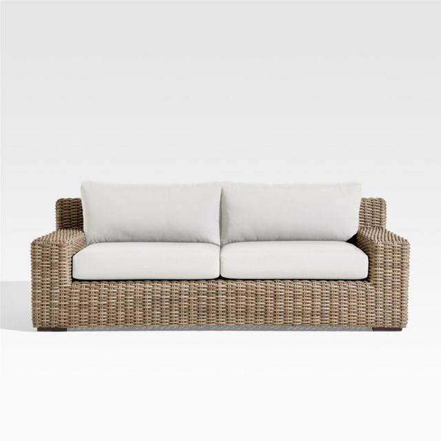Abaco Outdoor Sofa with White Sand Sunbrella ® Cushions