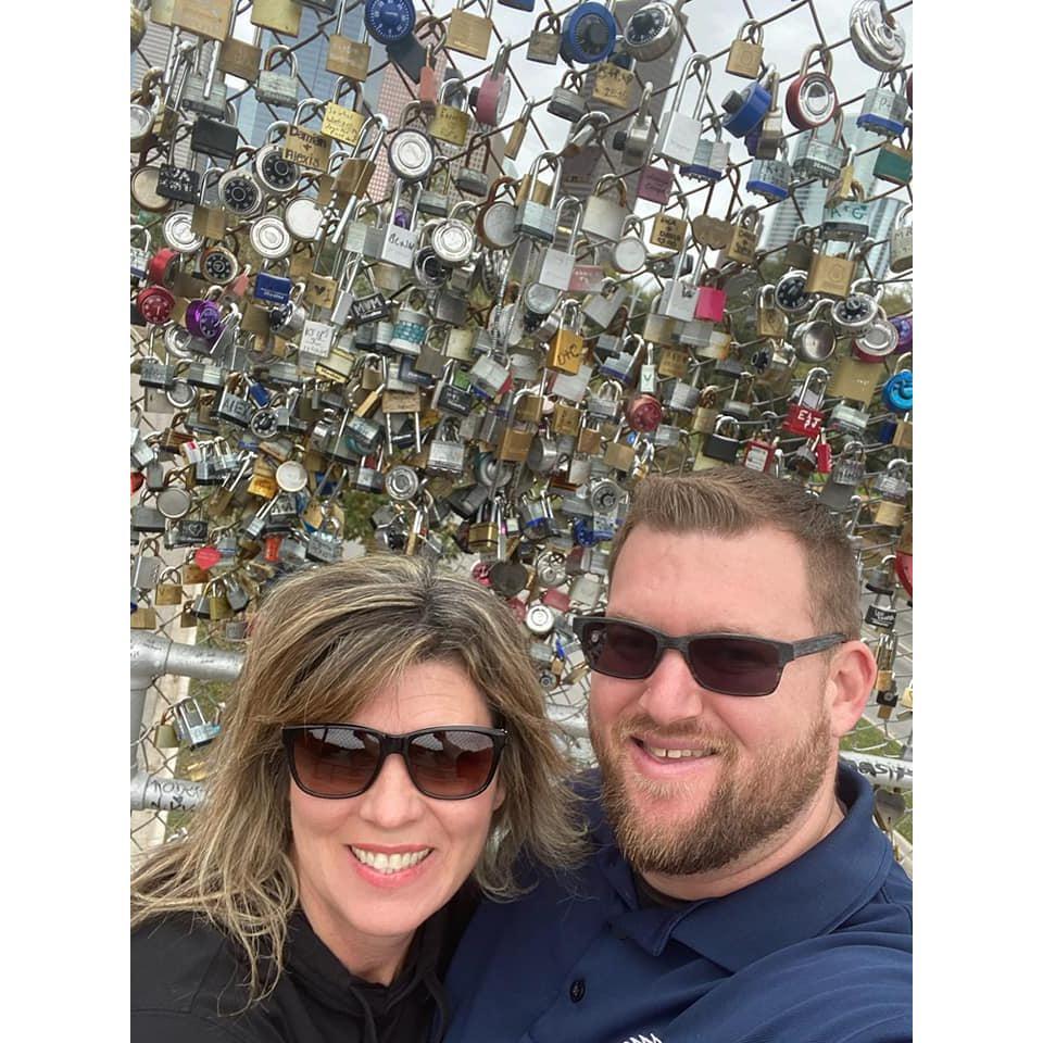 Love lock bridge in Houston for our anniversary 2020.