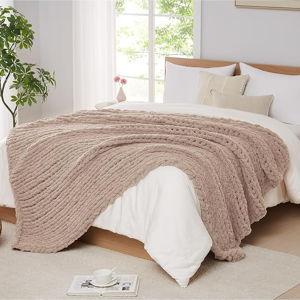 Chunky Knit Blanket Throw: 50''x60''