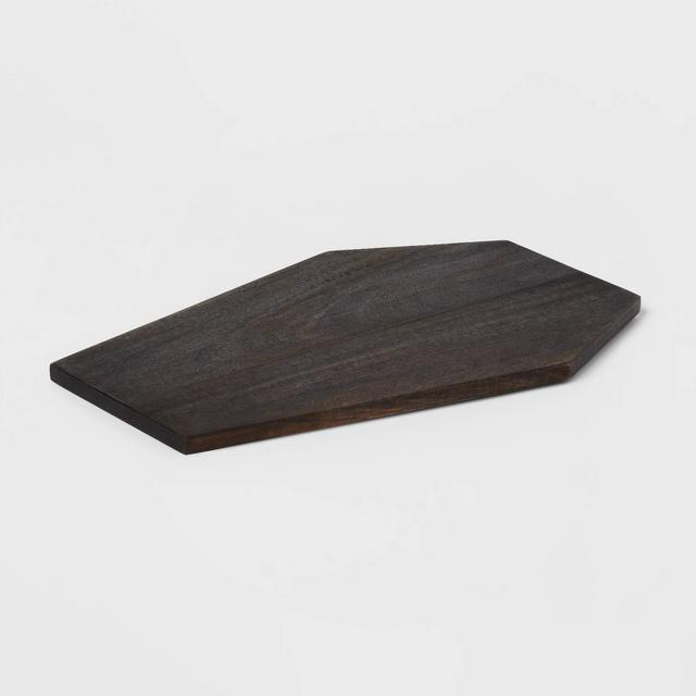 Halloween Wooden Coffin Shape Serving Tray - Threshold™