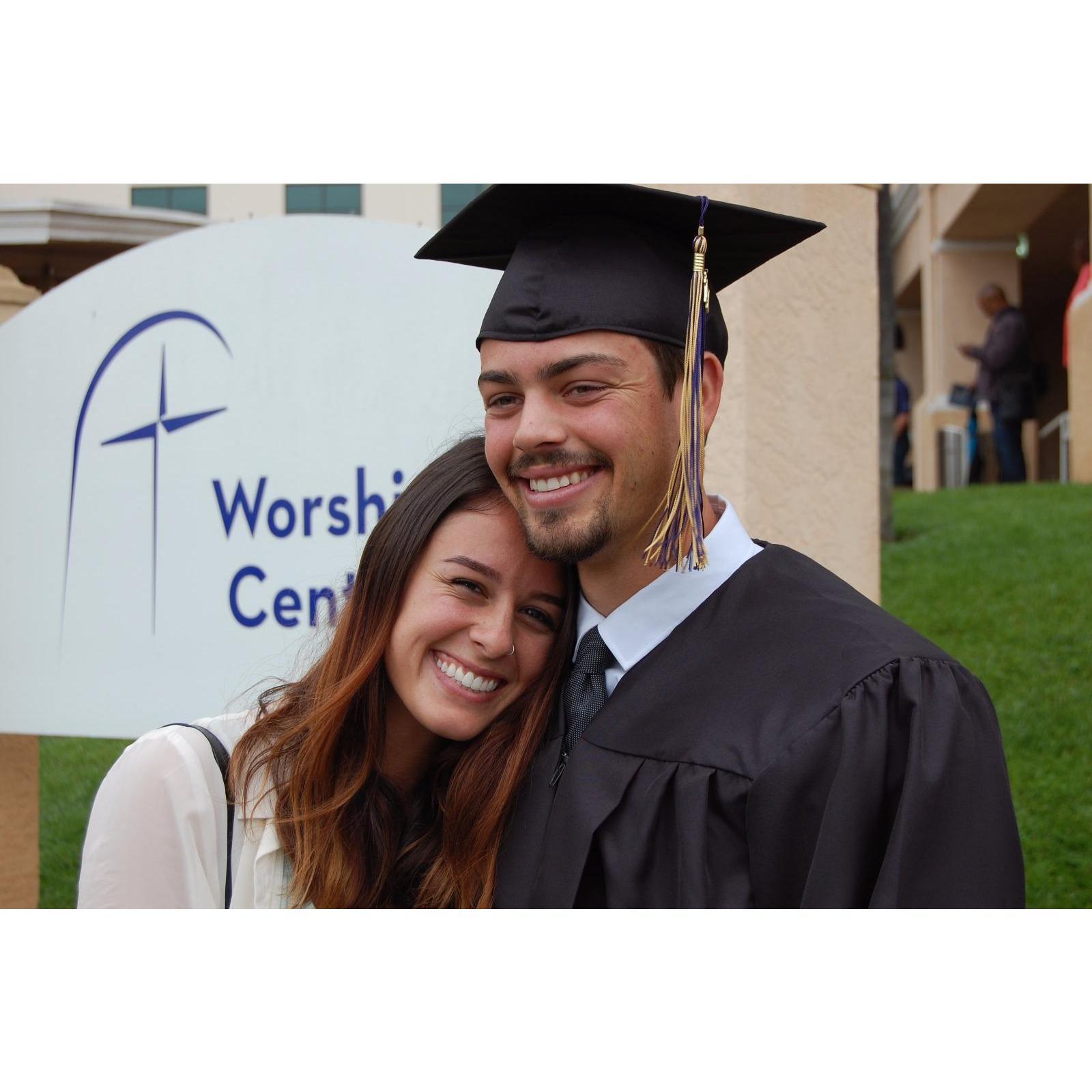 2017: Woohoo! Josh's graduation from San Diego Christian!