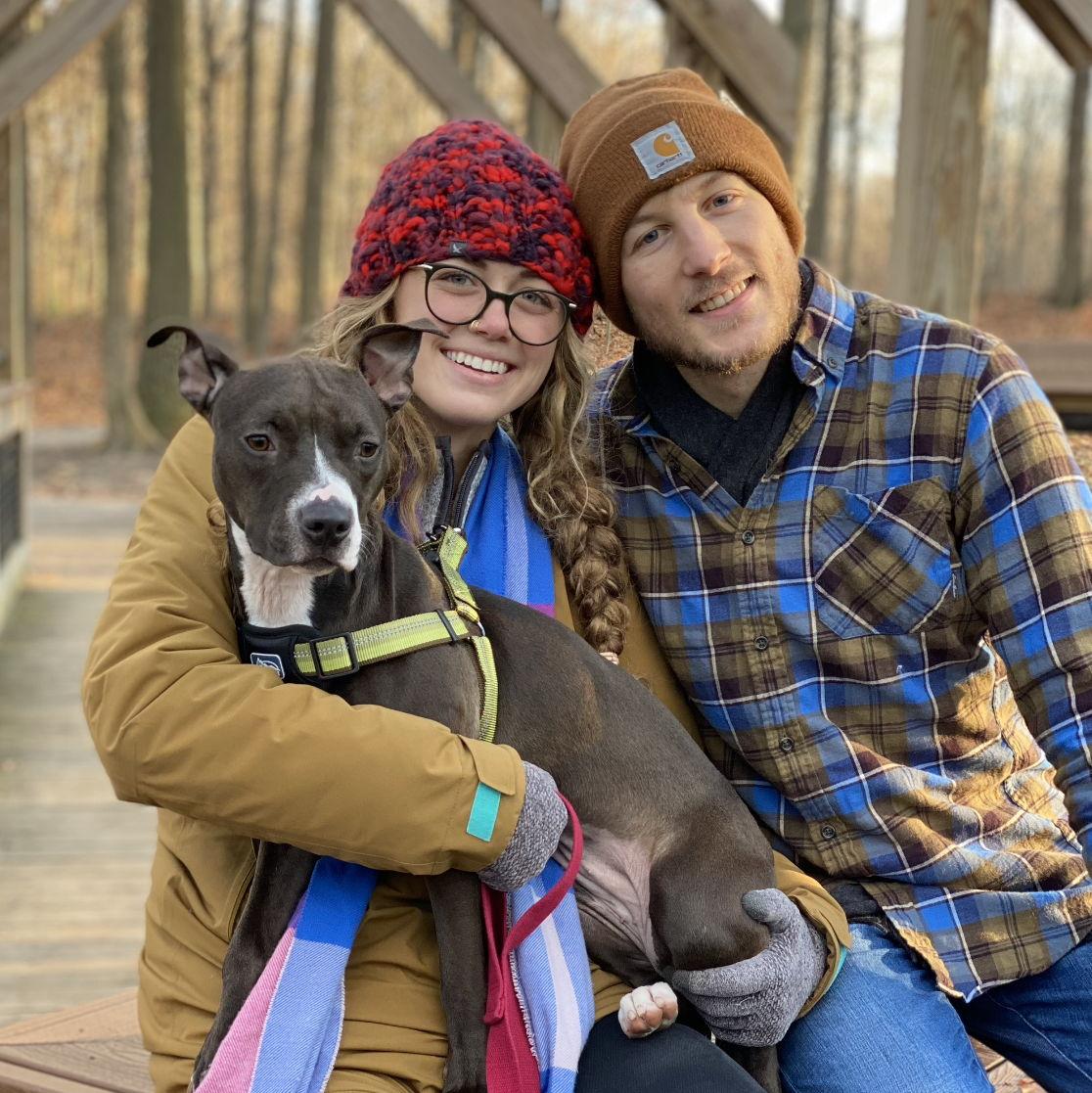 Velma, our first dog together who we loved fiercely - but unfortunately lost too soon. We share the best memories with her!