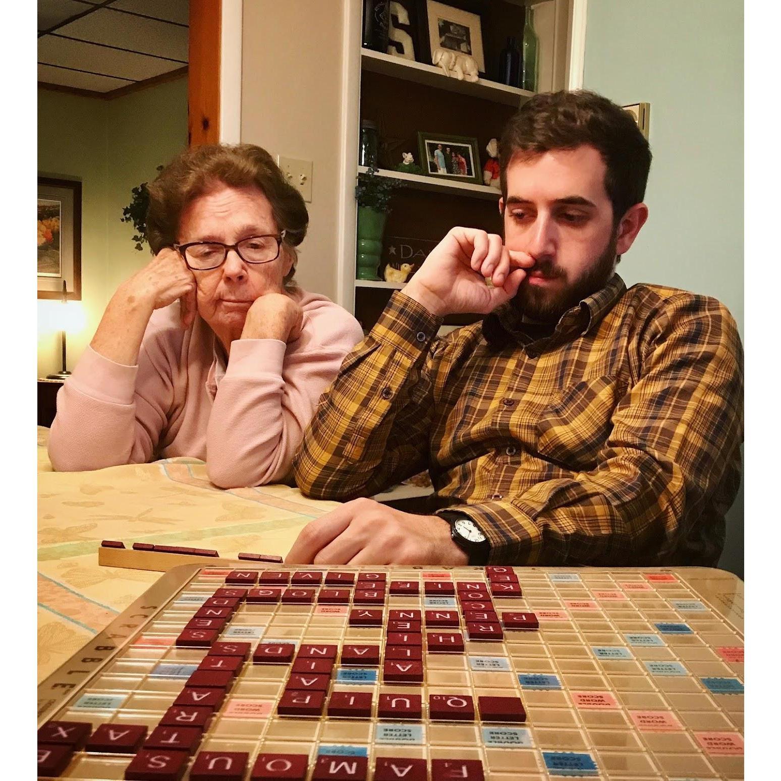 Gram Semborski and Aaron lose at Scrabble, who knows when, but it happened.