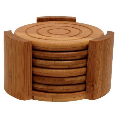 Coaster Set - Bamboo 7-pc