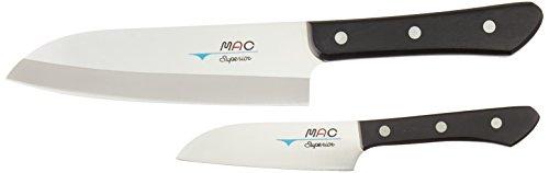 Mac Knife SK-201 Superior Santoku Knife, Set of 2, Silver