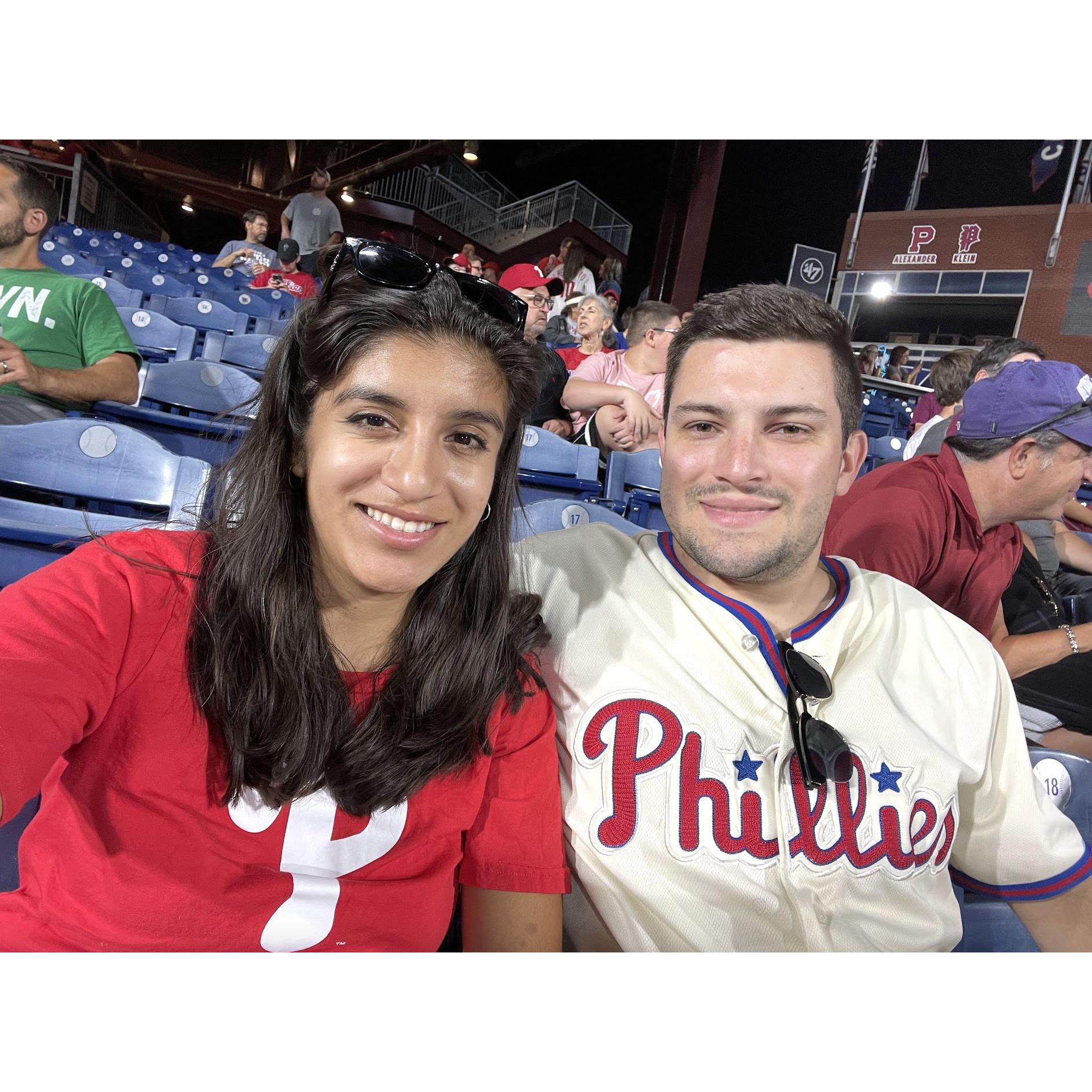 An activity we do with our friends is go to baseball games. Go Phillies!