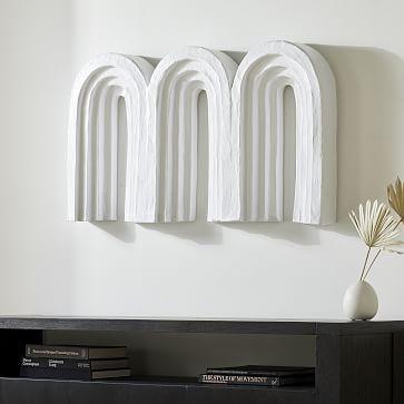 Textured Arch Papier-Mache Wall Art