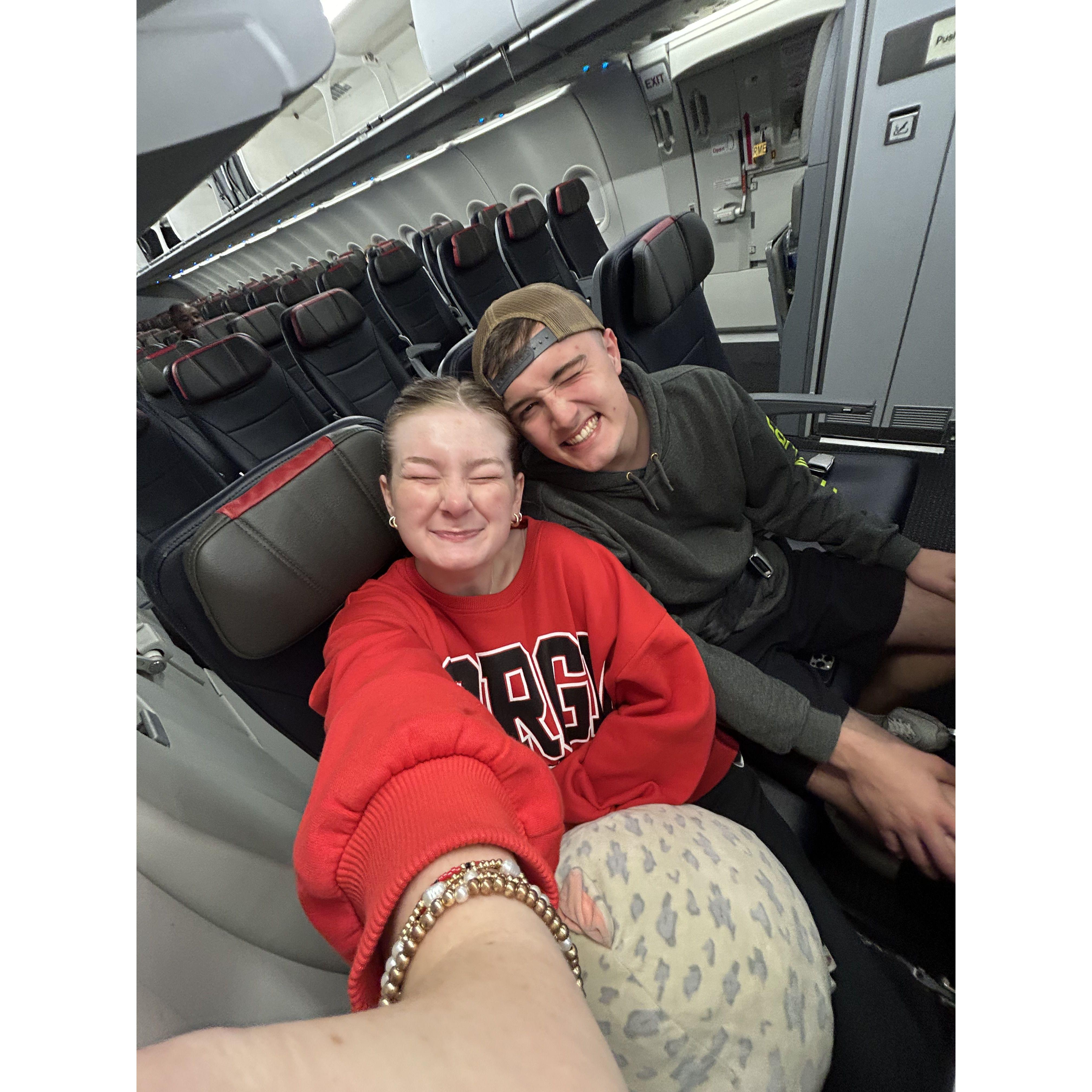 Josh finally took Grace back...waved goodbye to Georgia for awhile.