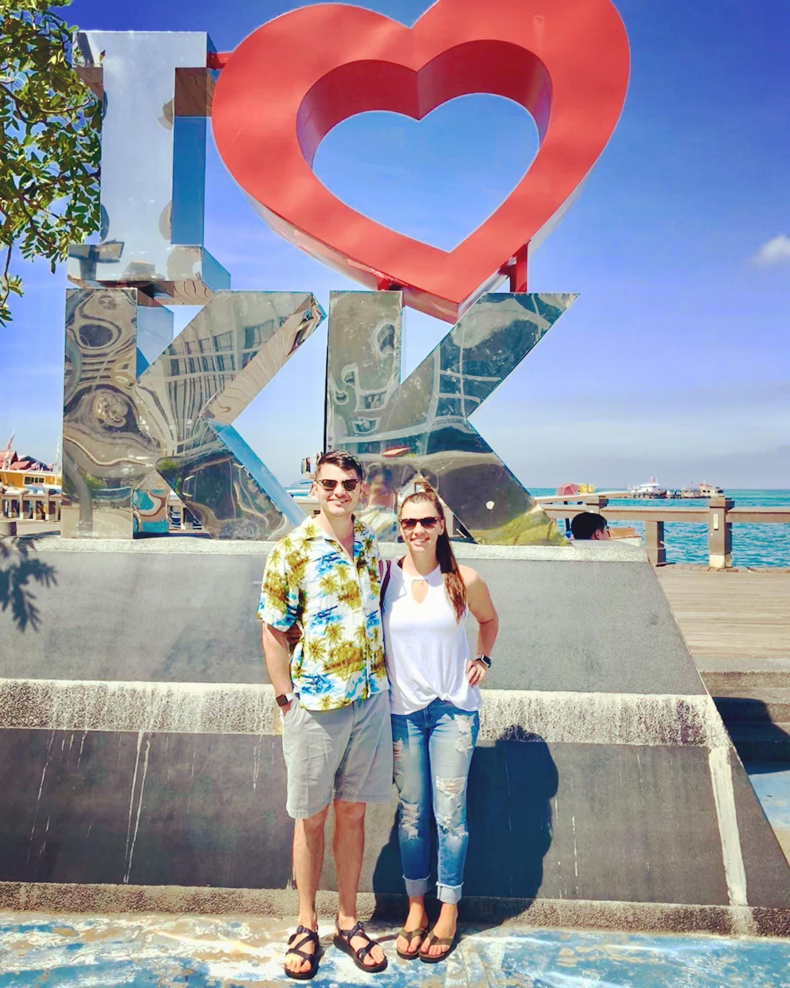 Greg visiting Nan on her deployment at a port call in Kota Kinabalu Malaysia 2018