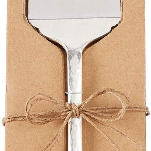 Mud Pie 46300056 Vintage Inspired Cake Just Dessert Server, One Size, Silver
