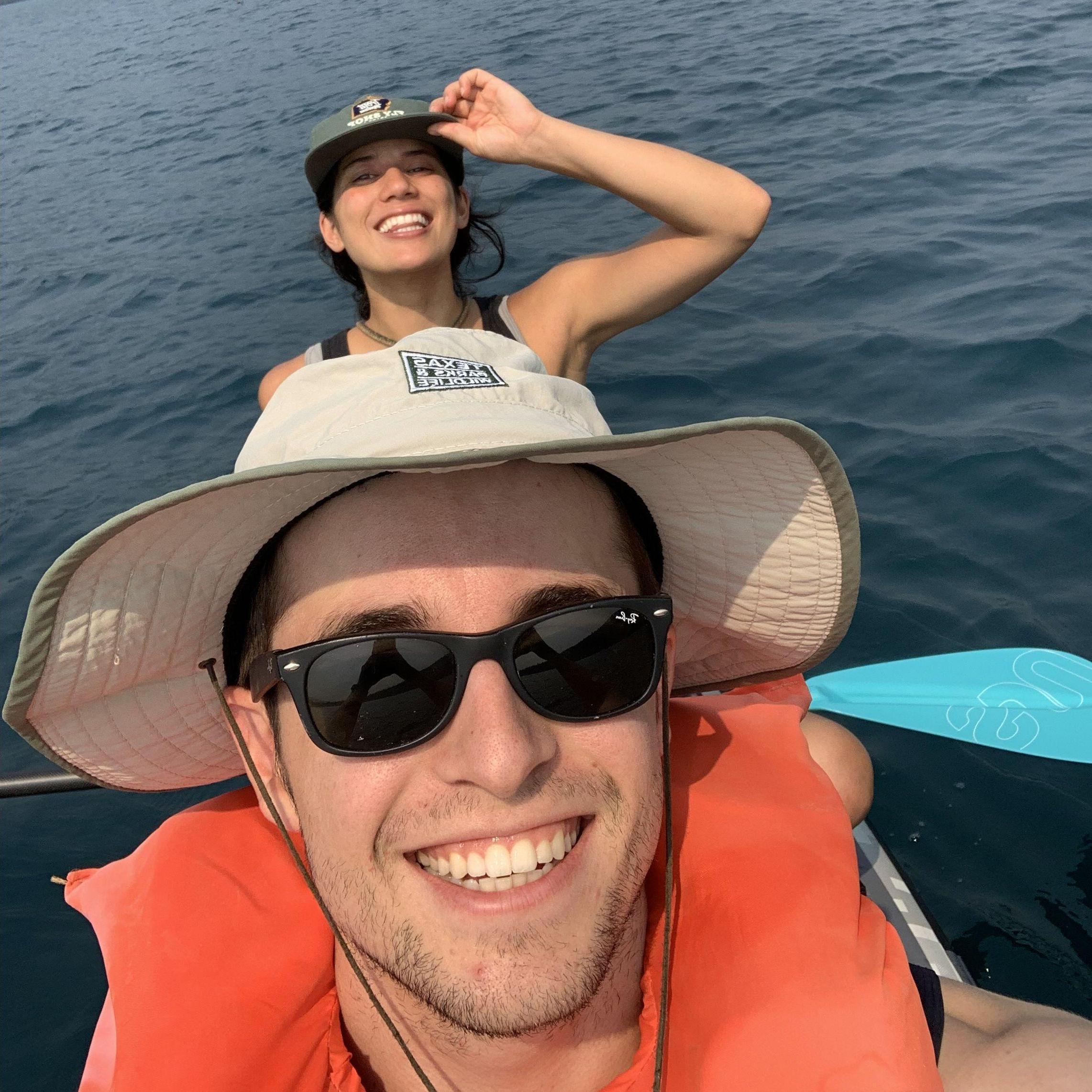 We got stuck in the middle of the lake