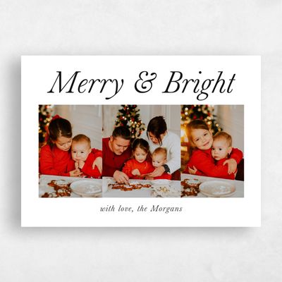 White Holiday Card - Crown