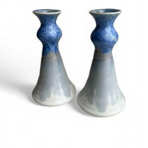 Candlesticks Medium, pair - Harbor Mist