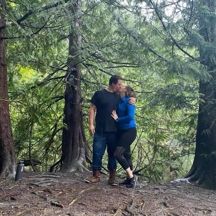 Fragrance Lake, rainy hike with Sam's family on memorial day.