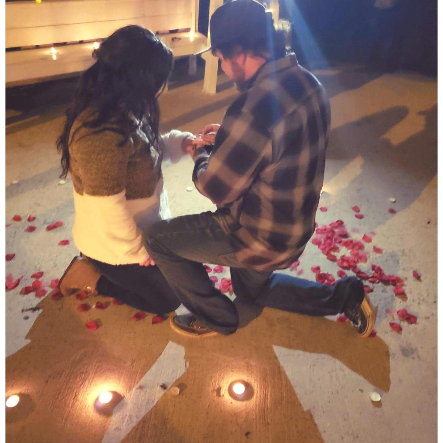 December 8th, 2018. 
The night of the proposal.