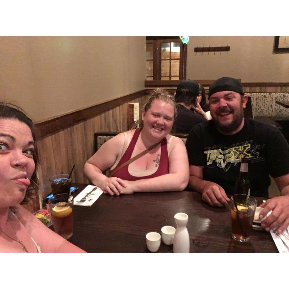 Sushi with friends at a softball tourney