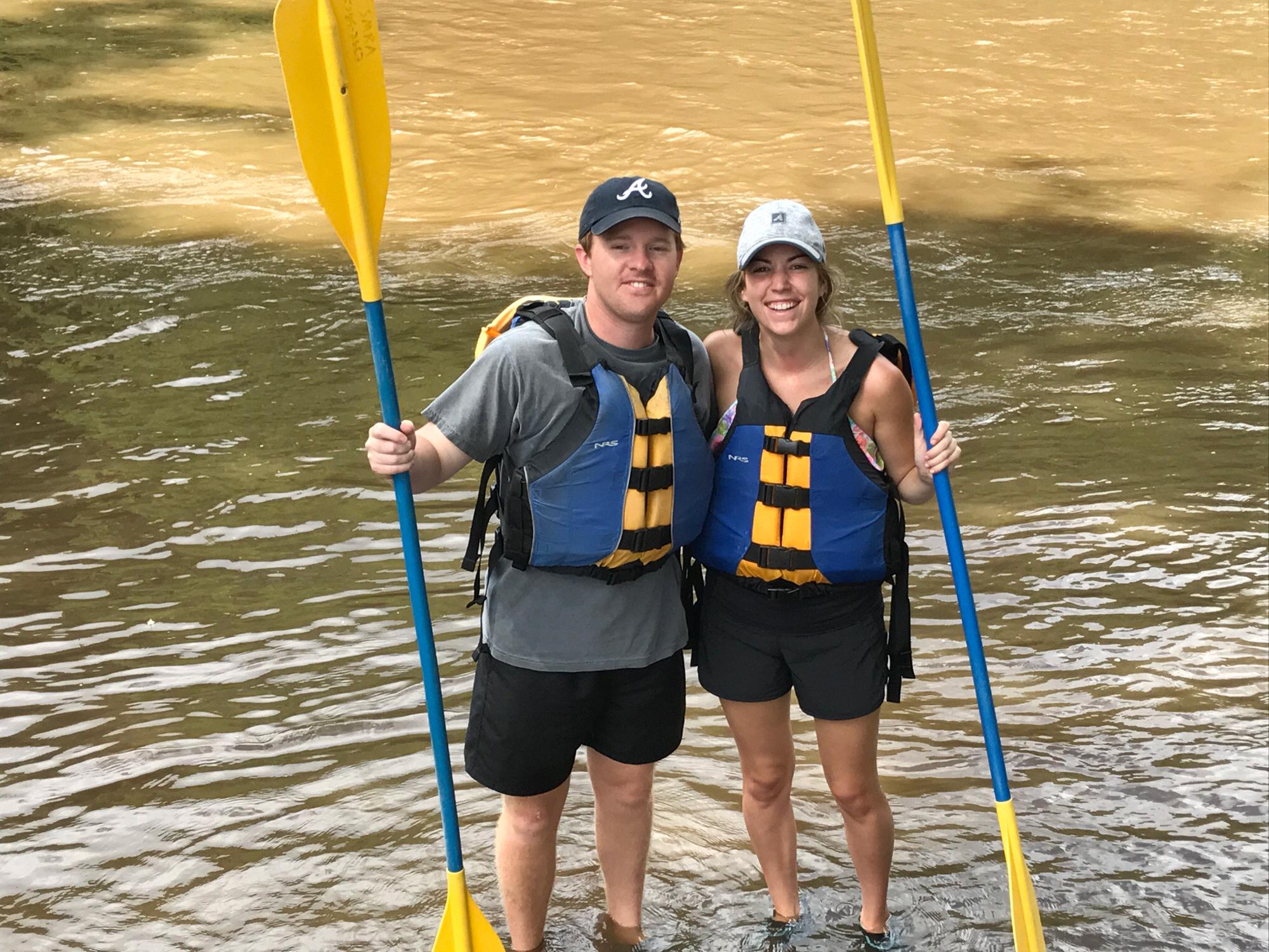 White water rafting near Highlands, 2018!